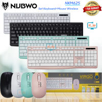 Nubwo NKM-625 Keyboard+Mouse Wireless VIRGO คีย์บอร์ดและเมาส์ไร้สาย