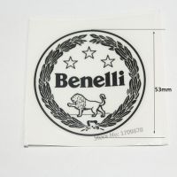 สติกเกอร์ Benelli ทรงกลมสีดำเส้นผ่านศูนย์กลาง53มม. 2d