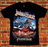 Raree Hard Rock Punk Metal Punk Band Judas Priest Painkiller Cotton Letter Tee