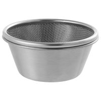 1 Piece Small Basin Kitchen Cooking Bowl Drain Basket Fruit Drain Basin Conical Drain Basket Set Silver Stainless Steel