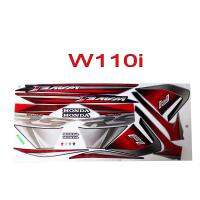 สติ๊กเกอร์ติดรถมอเตอร์ไซด์ สำหรับ HONDA-W110i ปี2014 สีดำแดง