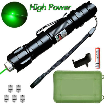 [จัดส่งฟรีสำหรับ2!] High Powerเลเซอร์สีเขียวปรับการเผาไหม้โฟกัสสีเขียวเลเซอร์ปากกาพอยน์เตอร์532nm 500 10000เมตรเลเซอร์009ช่วง