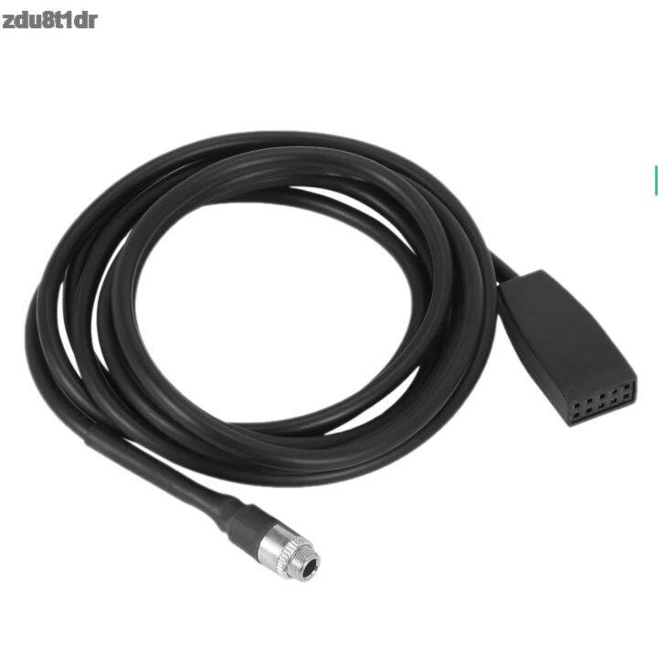 คุณภาพสูงสีดำ10ขา3-5มม-สาย-aux-ในอะแดปเตอร์-usb-รถยนต์ปลั๊กเสียบสำหรับ-bmw-e39-e53-bm54-x5-zdu8t1dr-e46