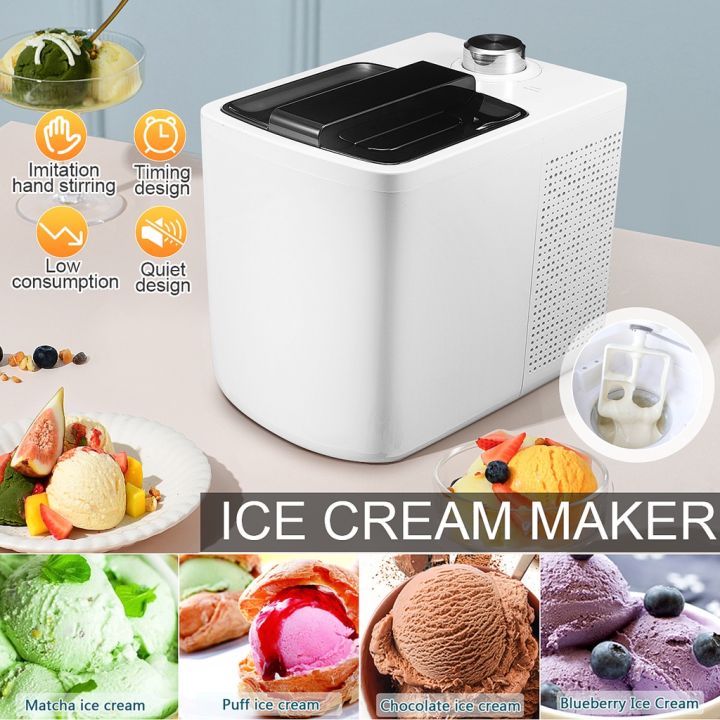 Automatic Ice Cream Maker Machine Roll Soft Serve Hard Household Small Full  Sorbet Fruit Dessert Yogurt Ice Maker