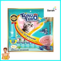 ขนมแมวเลีย TORO TUNA FIBER AND GOATMILK แพ็ก 24 ซองLICKABLE CAT TREAT TORO TUNA FIBER AND GOATMILK 24PCS **ลดราคาจัดหนัก **