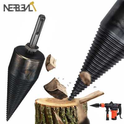 32mm42mm Wood Splitter Drill Bits Removable Firewood Machine Log Wood Chopping Artifact Woodworking Tools Machine