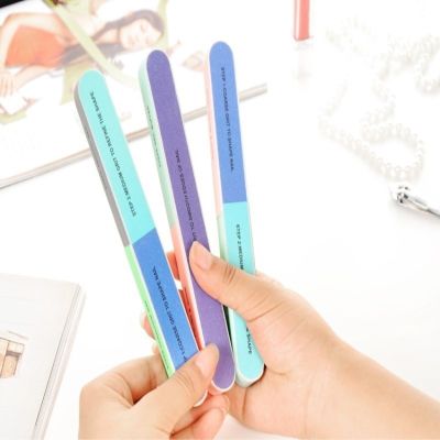 1 pcs Six-sided Polishing File Nail Tool Creative Printing Nail File Sanding Professional Nail File