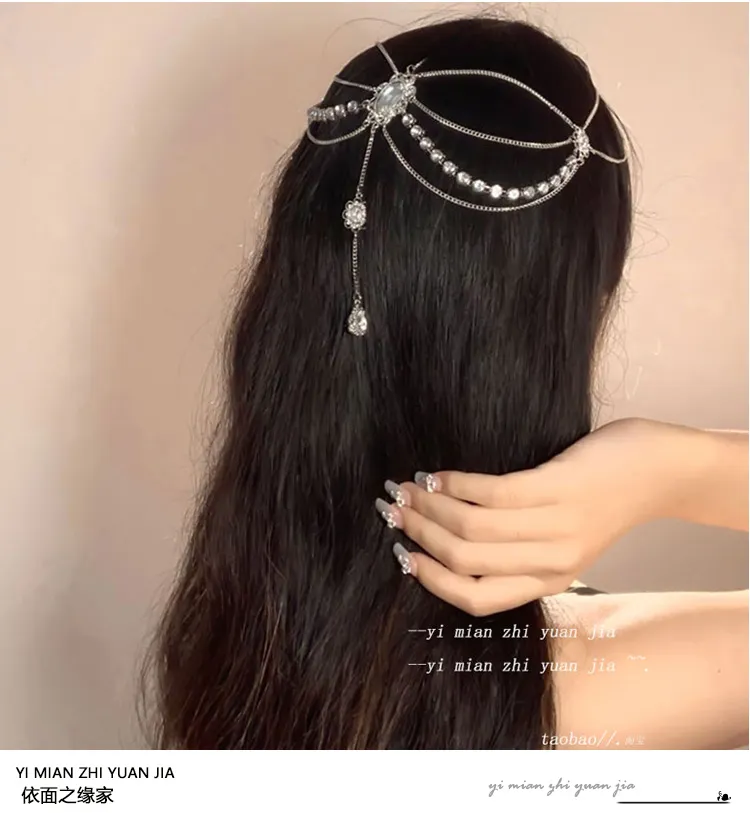 Retro Bohemian Headdress Exotic Style Forehead Chain Women Forehead  Forehead Diamond Hair Accessories Ancient Costume Bride Fairy Hair Band |  Lazada PH