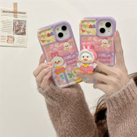 กระเป๋าถือ Tulip Duck Phone Case สำหรับ iPhone14 การ์ตูนเป็ดน่ารักสำหรับ iPhone12 ProMax Stereo Duck Duck Holder เคสโทรศัพท์สำหรับ iPhone13 เคสโทรศัพท์แบบถอดได้สำหรับ iPhone11