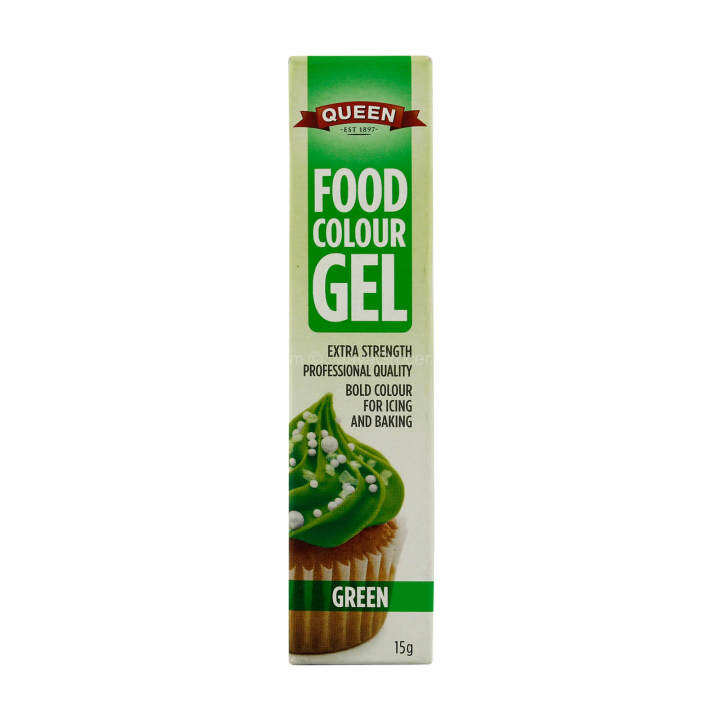 QUEEN FOOD COLOUR GEL GREEN 15GM Lazada