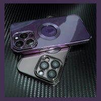 (HOT)AST Luxury Electroplated เคสศัพท์สำหรับ 11 12 13 14 Pro Max XS X XR 7 8 Plus SE Mini Hollow Out โปร่งใสกรณี