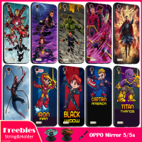 (คลังสินค้าพร้อม) มาใหม่ล่าสุดสำหรับ OPPO Mirror 5/R1201ซีรีส์ Marvel สำหรับ OPPO เคสซิลิโคนนิ่มมีลวดลายขาตั้งโทรศัพท์และเชือกเหมือนกัน