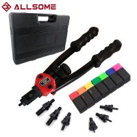 ALLSOME BT-605 Riveter Gun Tool Hand Insert Rivet Nut Tool Manual Mandrels M3 M4 M5 M6 M8 M10 M12 WIthin Store Box