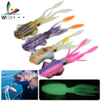 Weihe Squid Fishing Lure Luminous Bait 20G Soft Octopus Lure Squid Jig Hook