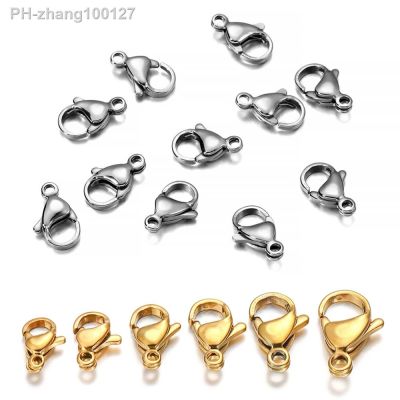 10/30Pcs Stainless Steel Lobster Clasps Hooks Connectors Necklace Bracelet for DIY Chain Jewelry Making Findings Accessories