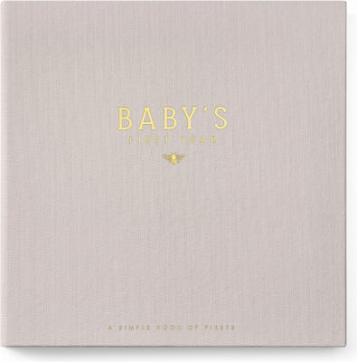 Lucy Darling Honey Bee Theme Luxury Baby Memory Book - First Year Journal Album Photo Book To Capture Precious Memories - Keepsake Pregnancy Baby Record Book - Ultrasound Picture Book