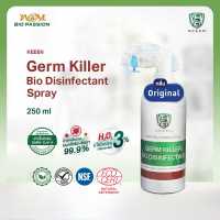 KEEEN Germ Killer Bio Disinfectant (Spray) คีนน์สเปรย์น้ำยาทำความสะอาดฆ่าเชื้อ 250 ml จากสารสกัดธรรมชาติ มีไฮโดรเจนเปอร์ออกไซด์3% ผ่านการรับรอง NSF, ECO