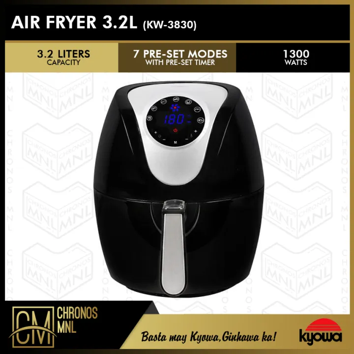 Chronos Kyowa KW3830 Digital Air Fryer 3.2L (1300 Watts) Lazada PH