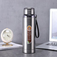 stainless steel thermos water bottle กระบอกน้ำเก็บอุหภูมิกรองชา มีที่กรองใบชาในตัว กระติกเก็บความร้อน-เย็น กระบอกน้ำสแตน