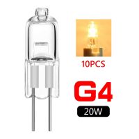 หลอดไฟประเภท Jc โคมไฟหลอดไฟฮาโลเจนทังสเตน12V 20W G4สว่างมาก10ชิ้น/ล็อต