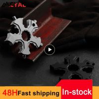 16-in-1 Snow Tool Screwdriver Snowflake Multitool Bicycle Repair Tools Keychain Bag Tag M4 M5 M6 Hex Wrench Key Bottle Opener