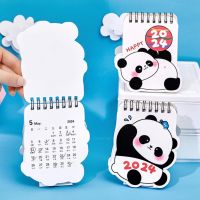 Popular Student Desk Calendar Desk Calendar for Students 2024 Desk Calendars Cute Panda Pattern Standing Academic Year for Home