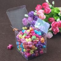 CW 50pcs 10x10x10cm clear plastic pvc box packingfor gifts/chocolate/candy/cosmetic/crafts square transparent pvc Box