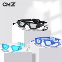 Swimming Goggle Anti-fog With Earplugs Adult Water Sports Practical Silicone Diving Waterproof UV Protection Professional Goggles