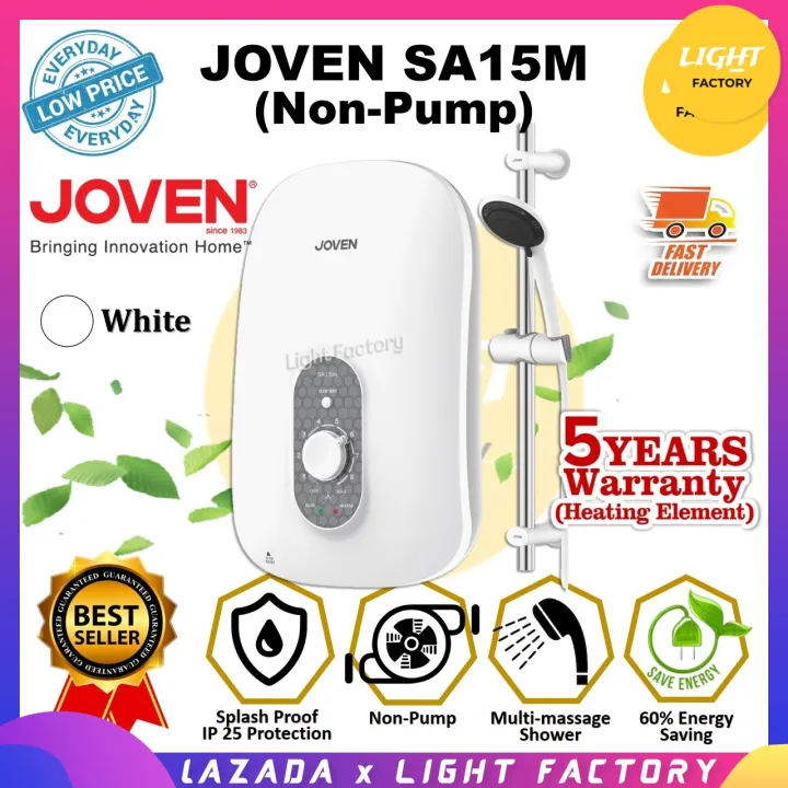 JOVEN SA15M NonPump Water Heater Instant Heat SA Series Water Heater