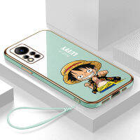 เคส Infinix Note 12i 2022 Case Luffy ลักชัวรี่ 6D ซอฟท์ซิลิโคนกรอบสี่เหลี่ยมชายนี่ฟูลแบ็คปก