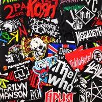 Rock Bands Iron on Patches Apparel Sewing Fabric Handmade Appliques for Clothing Punk Music Stickers Badges Parche Haberdashery