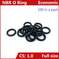 【2023】CS 1mm,Nitrile Rubber Sealing O Ring, NBR O-Ring,Oil Seal Water Seal Gasket Washer,100Pcs in a Pack,OD 3mm - 30mm