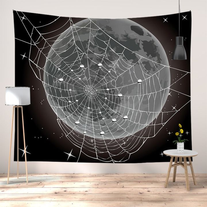 black-and-white-moon-mandala-tapestry-bohemian-decoration-wall-hanging-bedroom-psychedelic-scene-starlight-art-home-decoration