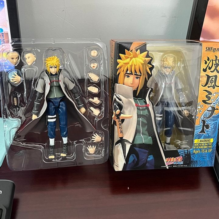 s-h-figuarts-shf-naruto-shippuden-โมเดลรุ่นที่สี่-namikaze-minato-ตุ๊กตาขยับแขนขาได้ของเล่นของขวัญสำหรับแฟนเคลื่อนย้ายได้