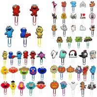 8pcs Cute Animals PVC Bookmarks Halloween Book Page Holder Paper Clip Shool Office Supplies Student Stationery Acessories