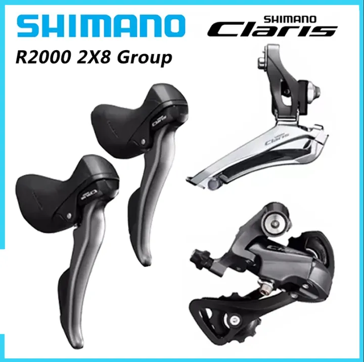 Shimano Claris R2000 Groupset 2x8 Speed Road Bike Shifter Rear Derailleur Front Derailleur