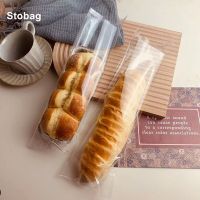 【DT】 hot  StoBag 100pcs Transparent Long Bread Food Sealed Packaging Bag Self-adhesive Plastic Clear Baking Handmade Pouch Party Favors