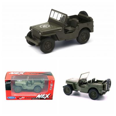 Willys MB Jeep 1941 Toy,Willy 1:36 Moo Di Auto In Metallo,Timare Indietro Il Veicolo Militare Classico, Regalo In Lega Pressofuso Da 5 , Giocattolo Per Ragi