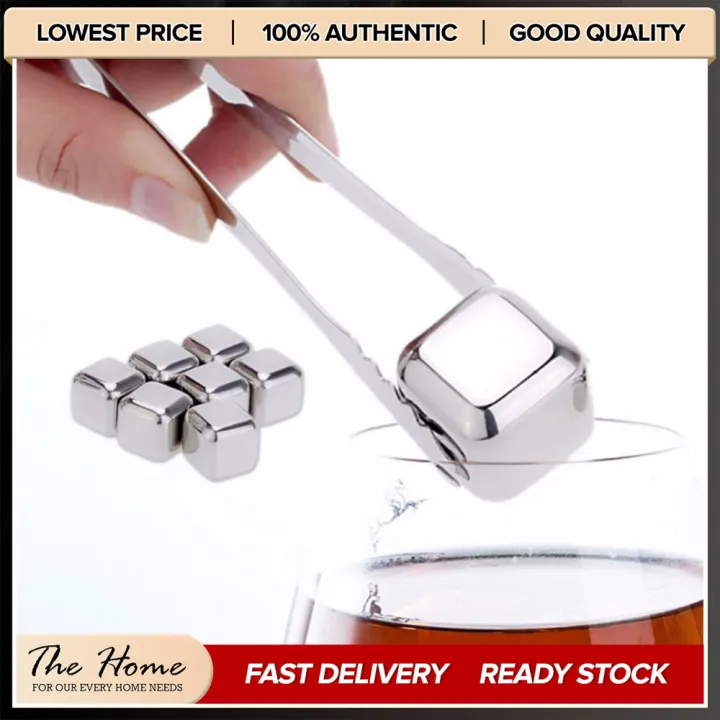 The Home 1pc Stainless Steel Reusable Ice Cubes Frozen Food Grade Metal