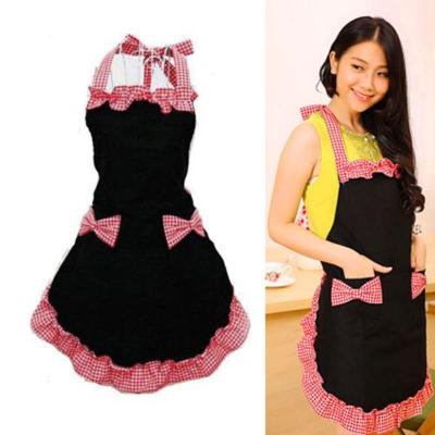 40 Lovely Lace Work Apron Kitchen Cooking Women Ladies Lace Sexy Aprons with Bow Knot Pocket Kitchen Bib Apron for Women Aprons
