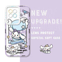 GGK S23 Original กันกระแทกลายการ์ตูน Cinnamoroll Kurmi เคสมือถือใสป้องกันกล้องคลุมทั้งหมดปลอกอ่อน