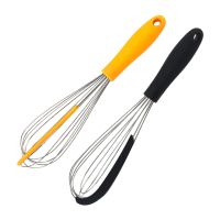 Kitchen Silicone Whisk Non-Slip Easy to Clean Egg Beater Milk Frother Kitchen Utensil Kitchen Egg Beater Tool