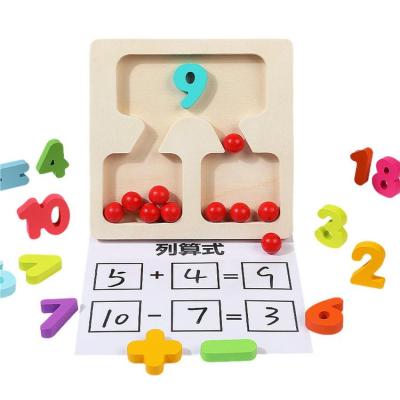 Montessori Counting Beads Educational Toys for Toddler Montessori Kids Number Wooden Blocks Toys Kindergarten Learning Education Toy STEM Counting Puzzle Toy Gift for 4-6 Toddler astonishing