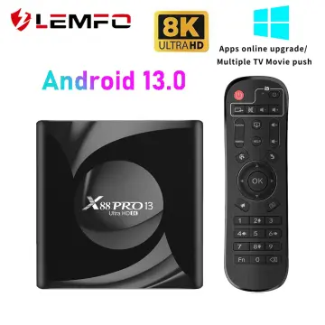 Compre X88 Pro 13 4GB+64GB 8K Ultra HD TV Box Mini Android 13.0