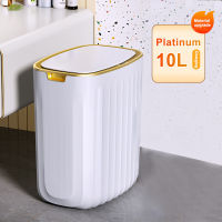 Kitchen Bathroom Toilet Smart Sensor Garbage Bin Trash Can Best Automatic Induction Waterproof Bin with Lid 1015L