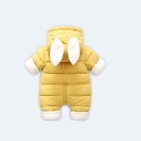 new born fashion winter thicken children snowsuit cotton-padded baby girl clothes boy Plus velvet cute Jumpsuits Bodysuit