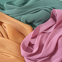 2023 Newest Pleated Bubble Chiffon Instant Hijabs Plain Crinkle Shawls Scarf Lady High Quality Soft Thick Muslim Wraps 180*85Cm2023