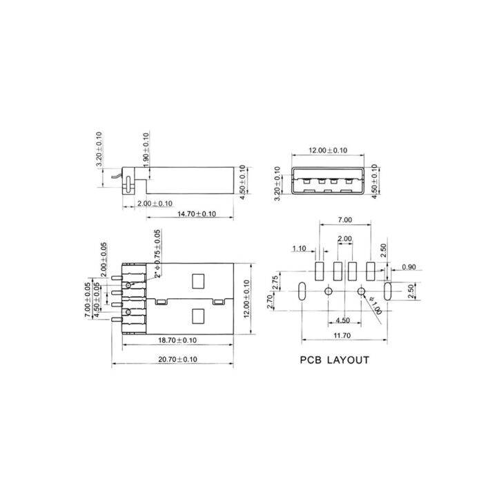 10ชิ้น-usb-ขนาดเล็ก2-0-4pin-ชนิดปลั๊กตัวผู้ขั้วต่อ-smt-สีดำ