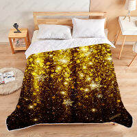 Print on Demand Summer Quilt Elegant Christmas Background with Snowflakes Thin Coverlet Quilts Bedspread on The Bed Dorm Covers