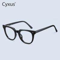 [COD]❄Cyxus Trendy Blue Light Blocking puter Glasses Anti Eyestrain TR90 UV400 for Women Mens Eyewear 8212✮